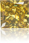 Natural Green Diamond Square 0.61 ct Polished