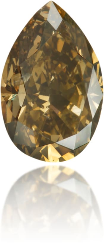Natural Brown Diamond Pear Shape 0.61 ct Polished
