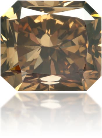 Natural Brown Diamond Rectangle 1.47 ct Polished