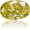 Natural Green Diamond Oval 0.42 ct Polished