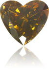Natural Brown Diamond Heart Shape 0.80 ct Polished
