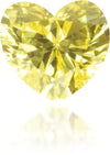 Natural Yellow Diamond Heart Shape 0.10 ct Polished