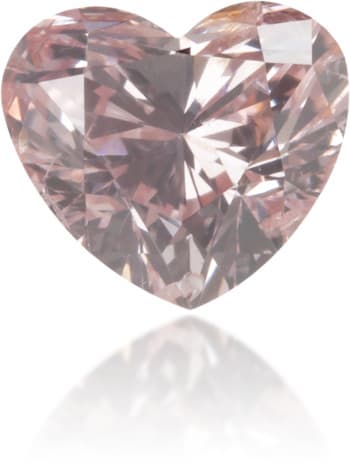 Natural Pink Diamond Heart Shape 0.45 ct Polished