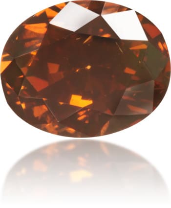Natural Brown Diamond Oval 0.43 ct Polished