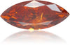 Natural Orange Diamond Marquise 0.64 ct Polished