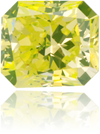 Natural Green Diamond Rectangle 0.44 ct Polished