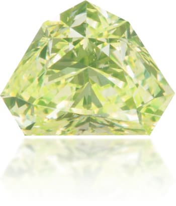 Natural Green Diamond Shield 0.56 ct Polished