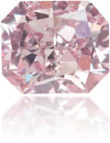 Natural Purple Diamond Rectangle 0.51 ct Polished