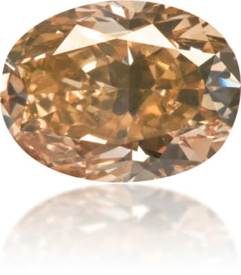 Natural Brown Diamond Oval 2.20 ct Polished