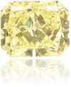 Natural Yellow Diamond Rectangle 0.50 ct Polished