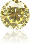 Natural Yellow Diamond Round 0.42 ct Polished