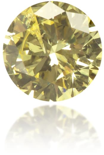 Natural Yellow Diamond Round 0.29 ct Polished