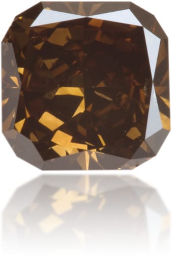 Natural Brown Diamond Square 4.24 ct Polished