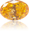 Natural Orange Diamond Oval 0.27 ct Polished