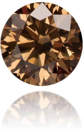 Natural Brown Diamond Round 0.52 ct Polished