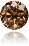 Natural Brown Diamond Round 0.52 ct Polished