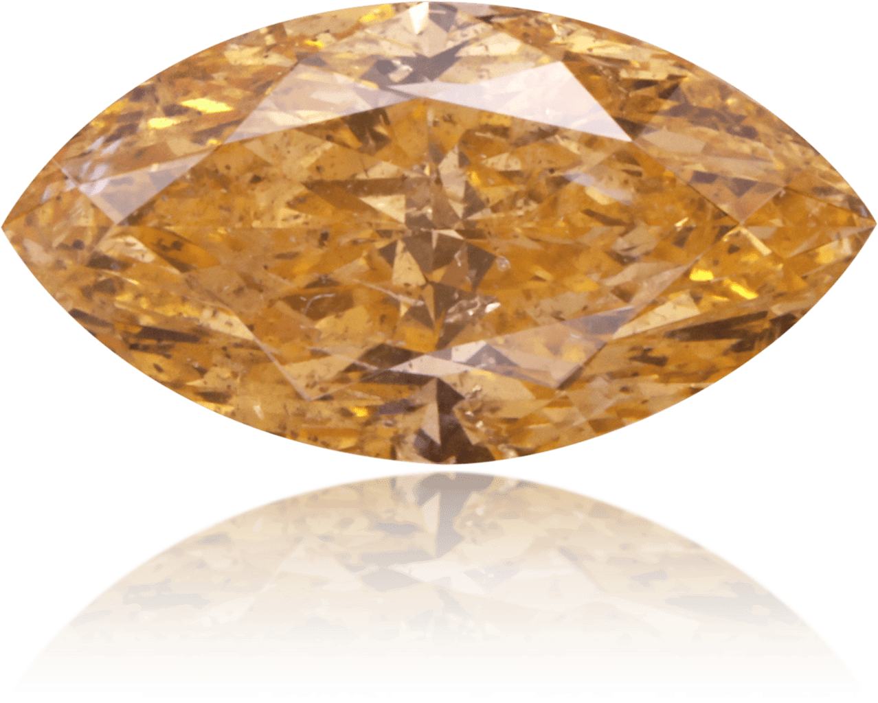 Natural Yellow Diamond Marquise 0.89 ct Polished