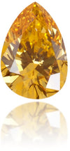 Natural Orange Diamond Pear Shape 0.16 ct Polished