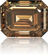 Natural Brown Diamond Rectangle 1.31 ct Polished