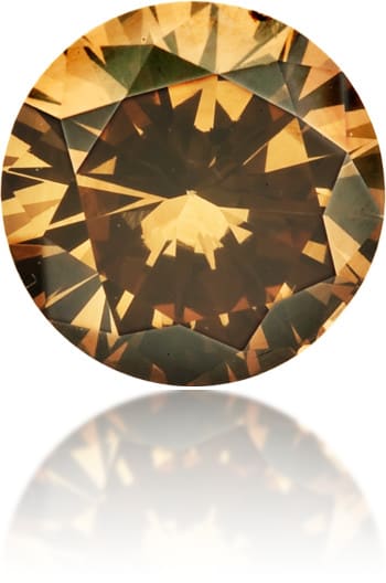 Natural Brown Diamond Round 0.56 ct Polished