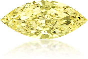 Natural Yellow Diamond Marquise 1.31 ct Polished
