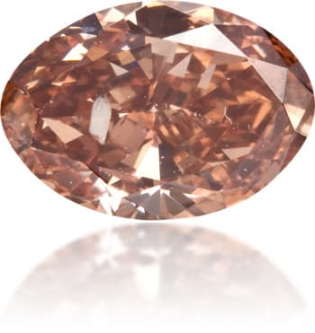 Natural Pink Diamond Oval 1.02 ct Polished