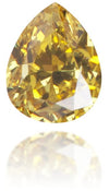 Natural Yellow Diamond Pear Shape 0.18 ct Polished