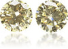 Natural Yellow Diamond Round 0.84 ct set