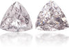 Natural Pink Diamond Triangle 0.78 ct set