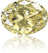 Natural Yellow Diamond Oval 0.78 ct Polished
