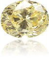 Natural Yellow Diamond Oval 0.64 ct Polished