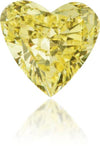 Natural Yellow Diamond Heart Shape 0.33 ct Polished