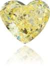 Natural Yellow Diamond Heart Shape 0.22 ct Polished