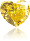 Natural Yellow Diamond Heart Shape 0.18 ct Polished