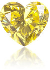Natural Yellow Diamond Heart Shape 0.22 ct Polished