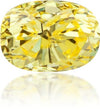 Natural Yellow Diamond Oval 0.21 ct Polished