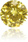 Natural Yellow Diamond Round 0.09 ct Polished