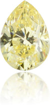 Natural Yellow Diamond Pear Shape 0.18 ct Polished