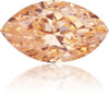 Natural Orange Diamond Marquise 0.14 ct Polished