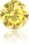 Natural Yellow Diamond Round 0.55 ct Polished
