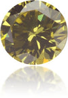 Natural Green Diamond Round 0.34 ct Polished