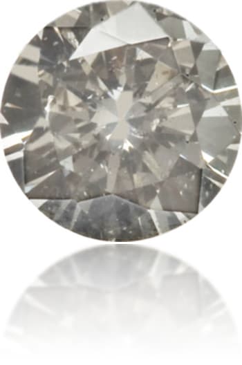 Natural Gray Diamond Round 0.17 ct Polished