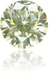 Natural Green Diamond Round 0.42 ct Polished