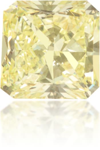 Natural Yellow Diamond Square 0.89 ct Polished