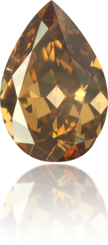 Natural Brown Diamond Pear Shape 3.01 ct Polished