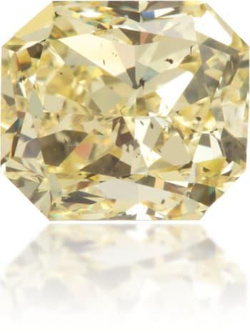 Natural Yellow Diamond Rectangle 2.51 ct Polished