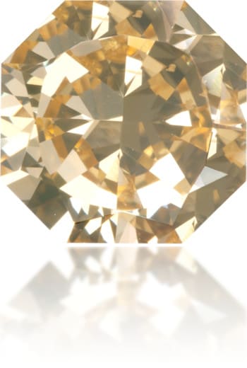 Natural Yellow Diamond Octagon 1.72 ct Polished