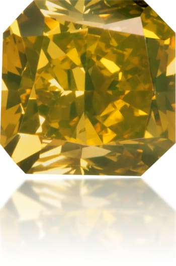Natural Green Diamond Square 0.84 ct Polished