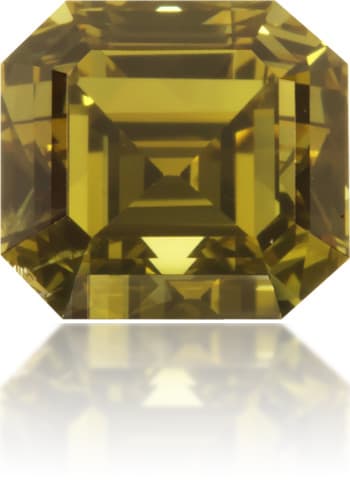 Natural Green Diamond Rectangle 0.63 ct Polished