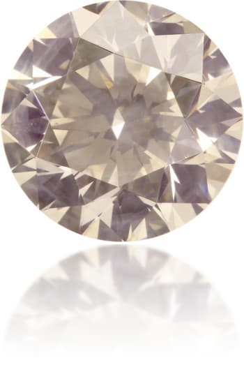 Natural Brown Diamond Round 2.74 ct Polished